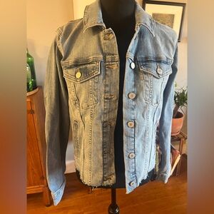 Lucky Brand Denim Jacket Raw Hem Sz S